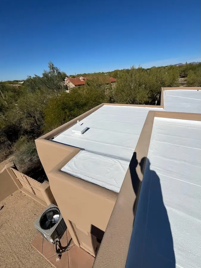 arizona house with new flat roof system