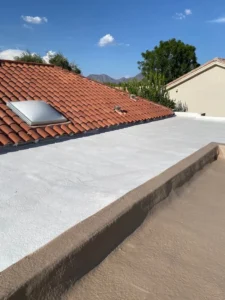flat roof coating on house in arizona
