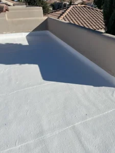 new coat of elastomeric on flat roof